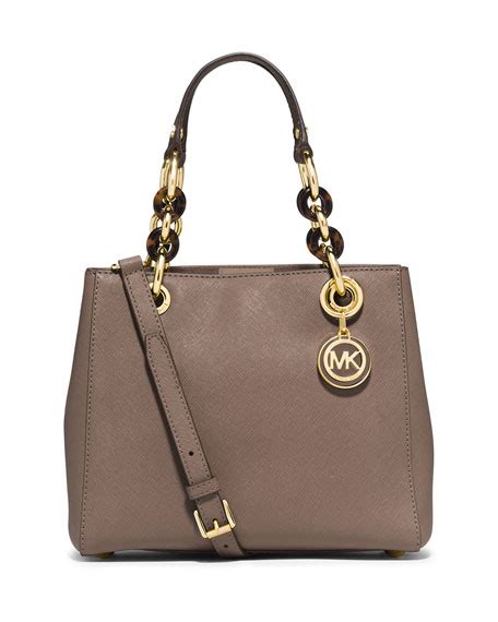 Michael Kors Cynthia Small Satchel Dark Dune 